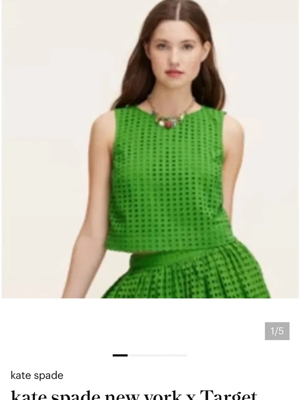 kate spade sleeveless eyelet